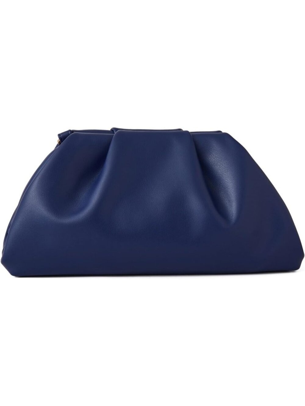 Women's Dark Blue Clutch Purse Detachable Chain Evening Crossbody Bag